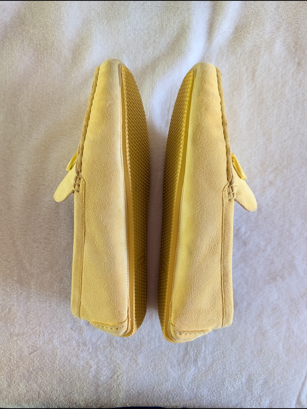 Cole Haan Women’s Yellow Suede Moccasin Loafers - Picture 4 of 10